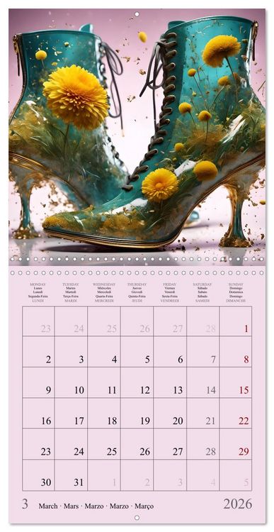 Produktbild: Enchanted by high heels - For shoe lovers (Wall Calendar 2026 12 &times; 12 Inch) CALVENDO 12 Month Wall Calendar