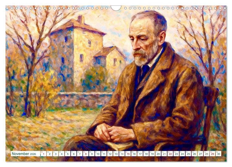 Produktbild: Rainer Maria Rilke. Sein Leben, seine Werke (Wandkalender 2026 DIN A3 quer), CALVENDO Monatskalender