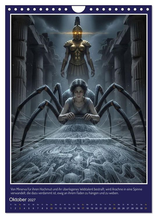 Produktbild: Metamorphosen in antiken Erz&auml;hlungen (Wandkalender 2027 DIN A4 hoch), CALVENDO Monatskalender