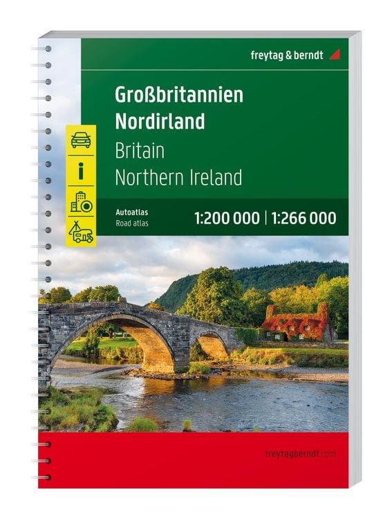 Produktbild: Großbritannien - Nordirland, Autoatlas 1:200.000 - 1:266.000, freytag & berndt