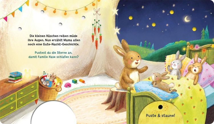 Produktbild: Mein Puste-Licht-Buch: Schlaf sch&ouml;n, kleiner Schatz!
