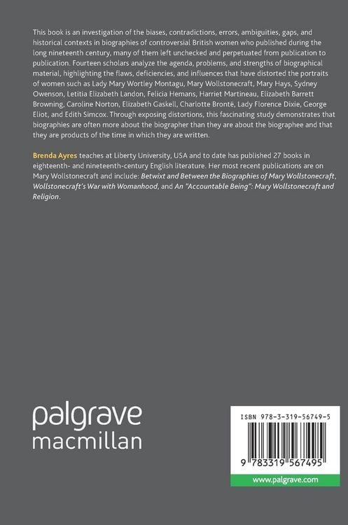 Produktbild: Biographical Misrepresentations of British Women Writers
