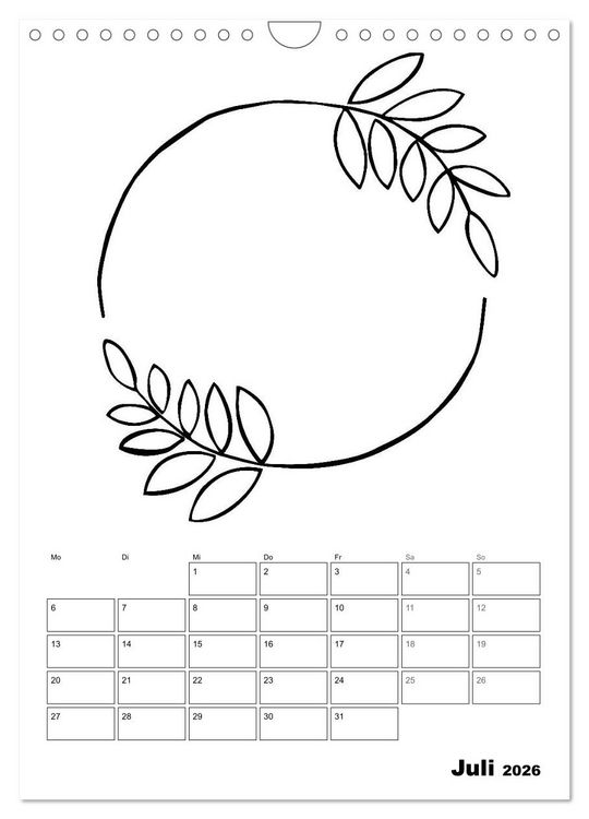Produktbild: Rahmen Bastel-Kalender - DIY Fotos-Spr&uuml;che-Zitate (Wandkalender 2026 DIN A4 hoch), CALVENDO Monatskalender