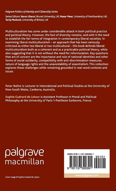 Produktbild: Liberal Multiculturalism and the Fair Terms of Integration