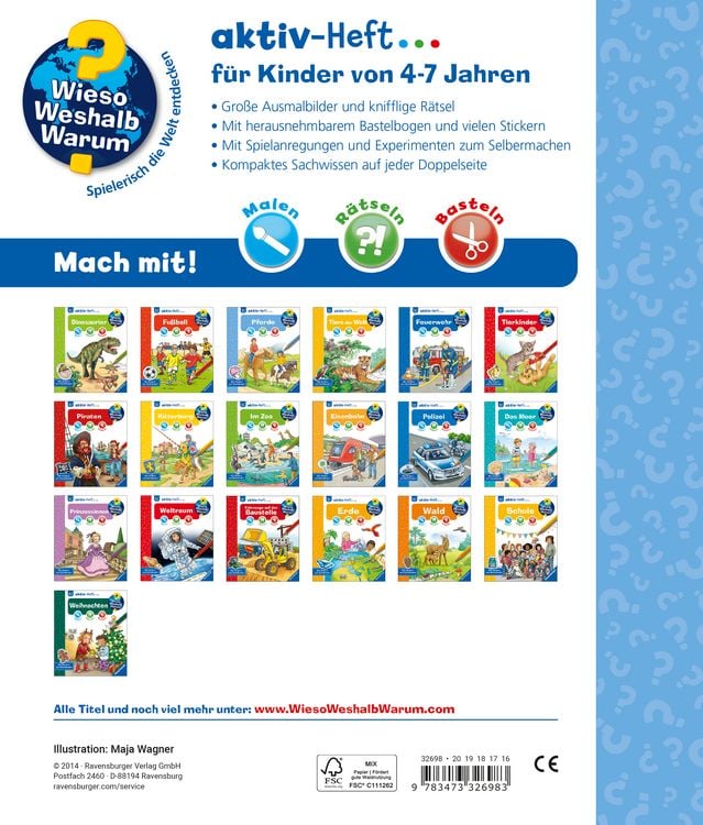 Produktbild: Wieso? Weshalb? Warum? aktiv-Heft - Pferde