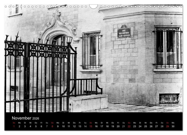 Produktbild: Streifzug durch Paris (Wandkalender 2026 DIN A3 quer), CALVENDO Monatskalender