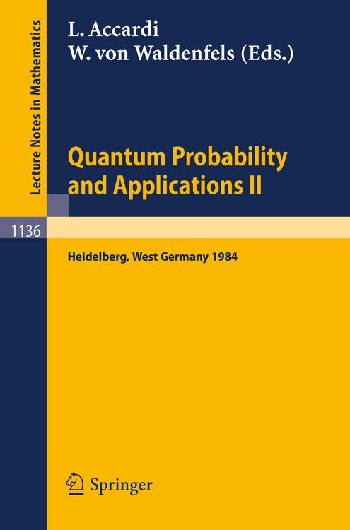 Produktbild: Quantum Probability and Applications II