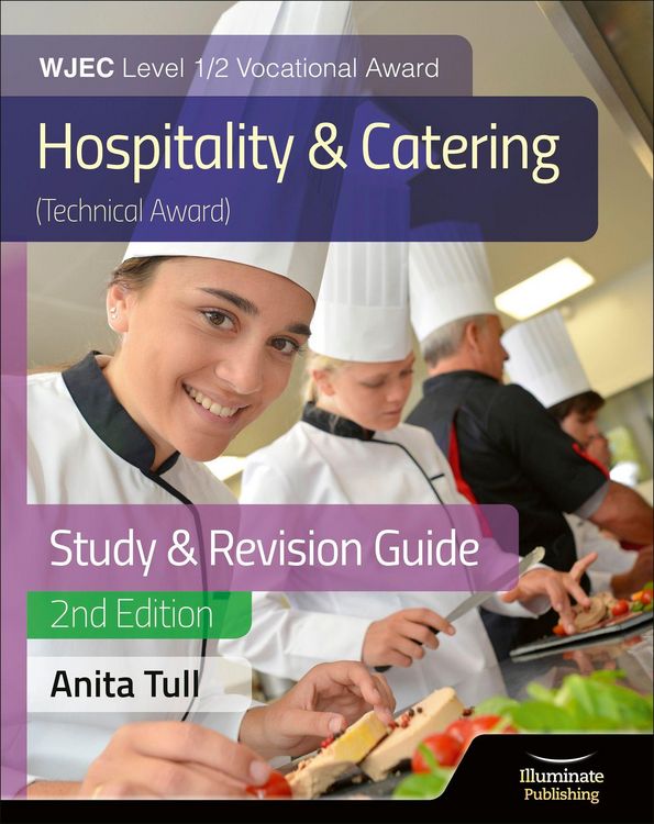 Produktbild: WJEC Level 1/2 Vocational Award Hospitality and Catering (Technical Award) Study & Revision Guide - Revised Edition