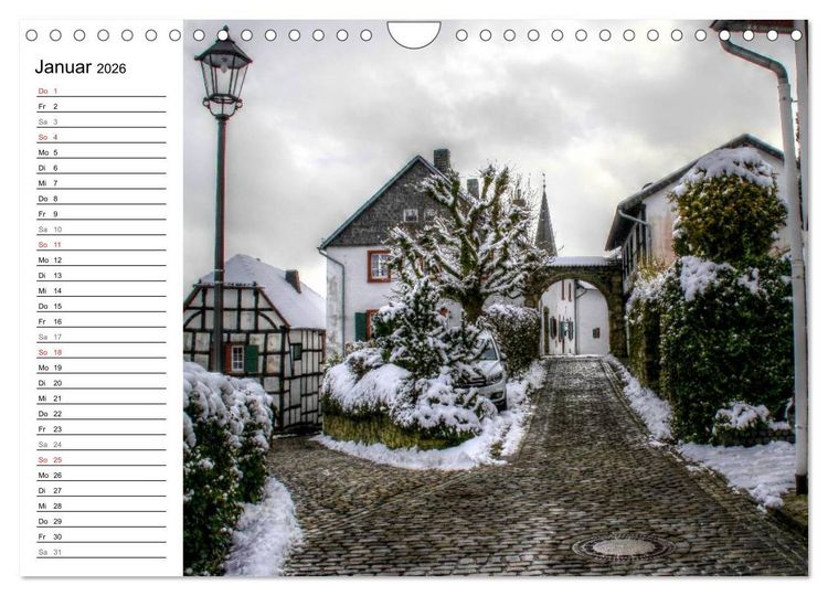 Produktbild: Die sch&ouml;nsten Orte der Eifel (Wandkalender 2026 DIN A4 quer), CALVENDO Monatskalender
