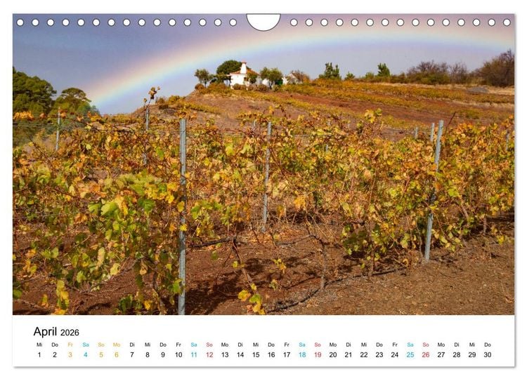 Produktbild: La Palma - La Isla Bonita, die Sch&ouml;nste der Kanaren (Wandkalender 2026 DIN A4 quer), CALVENDO Monatskalender