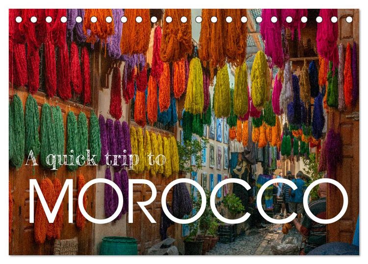 Produktbild: A quick trip to Morocco (Desk Calendar 2026 DIN A5 landscape), CALVENDO 12 Month DeskCalendar