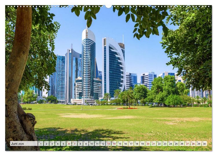 Produktbild: Doha - Hauptstadt von Katar (Wandkalender 2026 DIN A2 quer), CALVENDO Monatskalender
