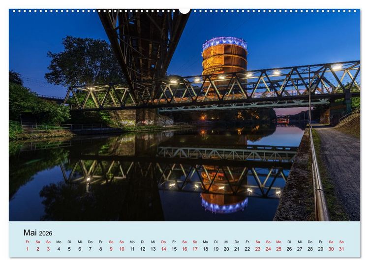 Produktbild: Ruhrnights (Wandkalender 2026 DIN A2 quer), CALVENDO Monatskalender