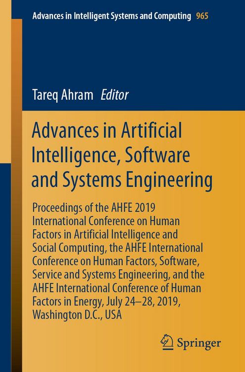 Produktbild: Advances in Artificial Intelligence, Software and Systems Engineering