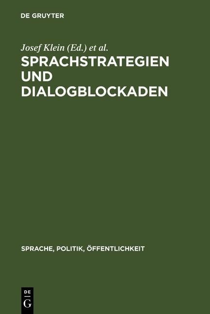Produktbild: Sprachstrategien und Dialogblockaden