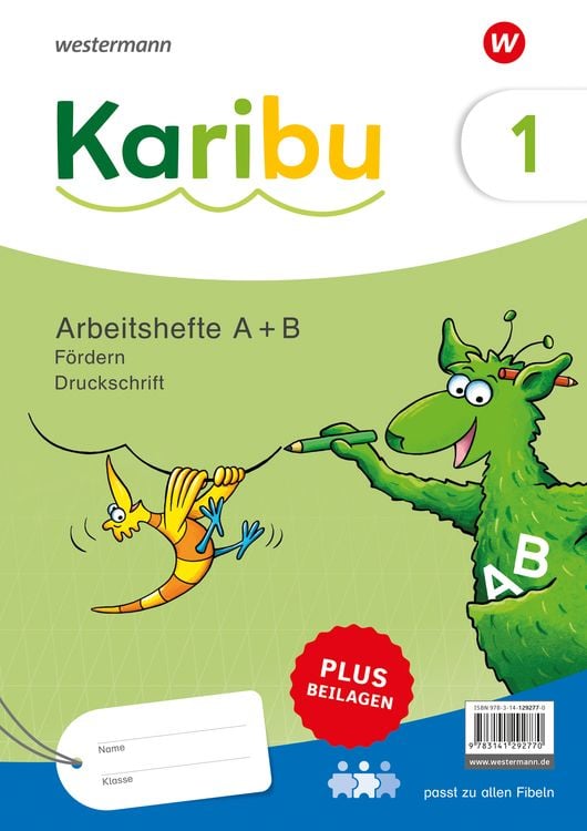 Bild vom Artikel Karibu. Paket Arbeitshefte Fördern 1 (A+B) Druckschrift plus Beilagen 1a vom Autor 