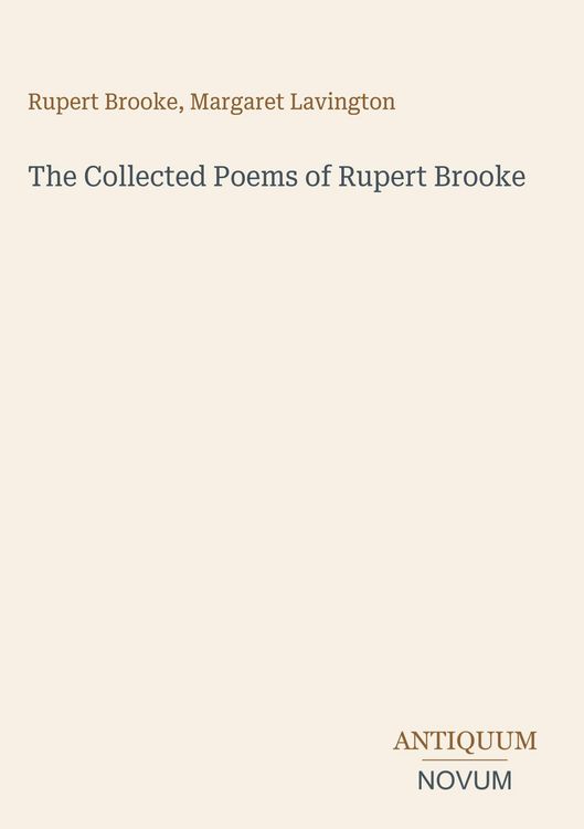 Produktbild: The Collected Poems of Rupert Brooke