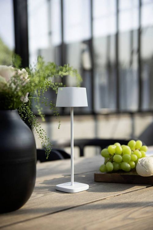 Produktbild: Konstsmide 7829-250 Capri LED-Akku-Tischlampe 2.2W Warmwei&szlig; Wei&szlig;
