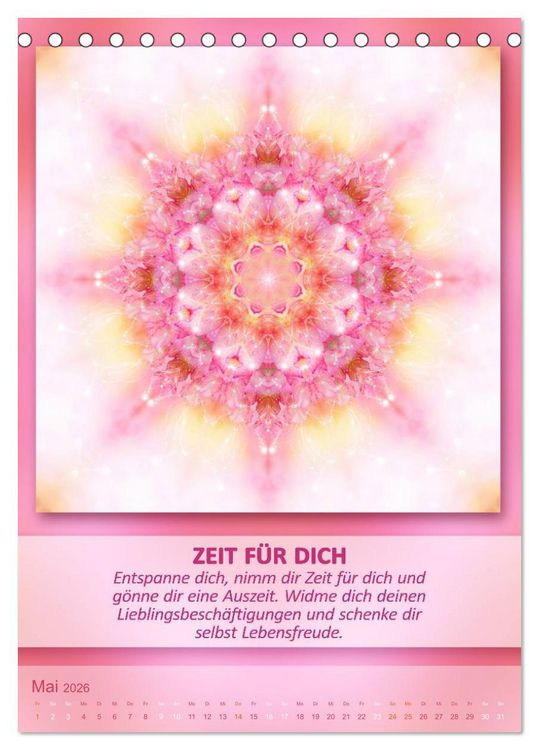 Produktbild: Light Energy Mandalas - Kalender - Vol. 2 (Tischkalender 2026 DIN A5 hoch), CALVENDO Monatskalender