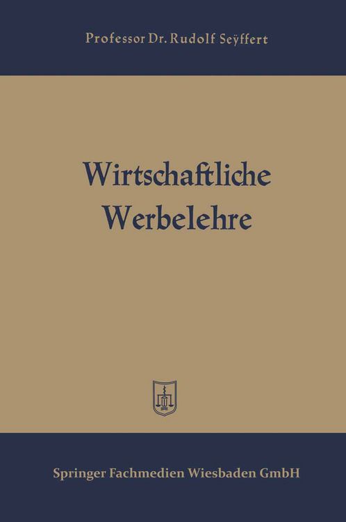 Produktbild: Wirtschaftliche Werbelehre