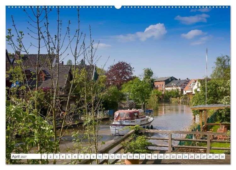 Produktbild: Das Alte Land und die Elbe. Auf dem Weg zur Flussm&uuml;ndung (Wandkalender 2027 DIN A2 quer), CALVENDO Monatskalender