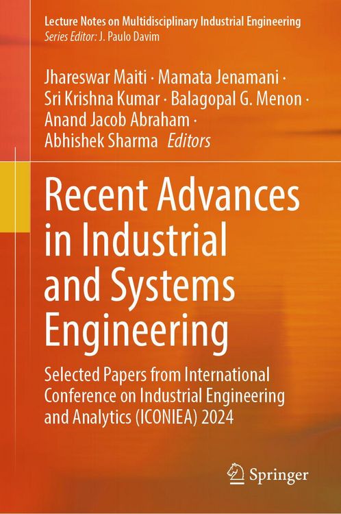 Produktbild: Recent Advances in Industrial and Systems Engineering