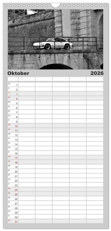 Produktbild: Familienplaner 2026 - Porsche 911 SC mit 5 Spalten (Wandkalender, 21 x 45 cm) CALVENDO