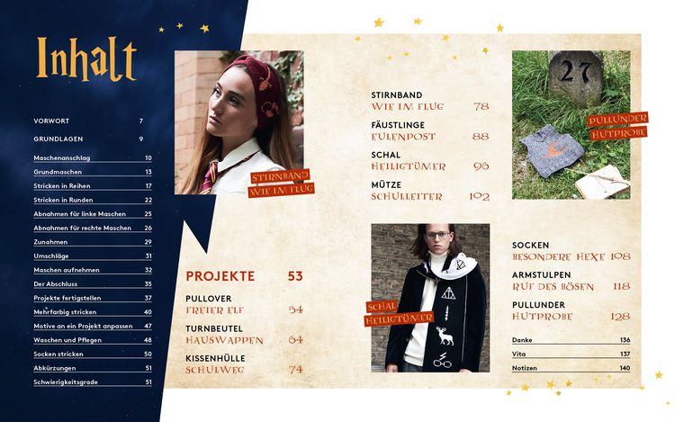 Produktbild: Die Strickschule f&uuml;r Potterheads