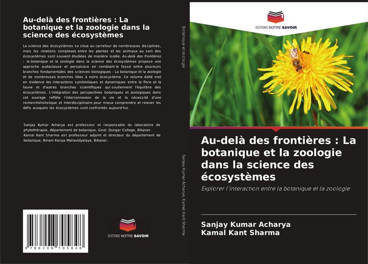 Produktbild: Au-del&agrave; des fronti&egrave;res : La botanique et la zoologie dans la science des &eacute;cosyst&egrave;mes