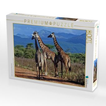 Produktbild: CALVENDO Puzzle Giraffen. Faszinierende Wildtiere Afrikas | 1000 Teile Lege-Gr&ouml;&szlig;e 64x48cm Foto-Puzzle f&uuml;r gl&uuml;ckliche Stunden