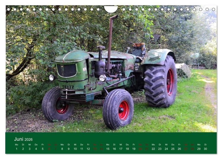 Produktbild: TRECKER-SCHLEPPER. Unverzichtbare Helfer in der Landwirtschaft (Wandkalender 2026 DIN A4 quer), CALVENDO Monatskalender