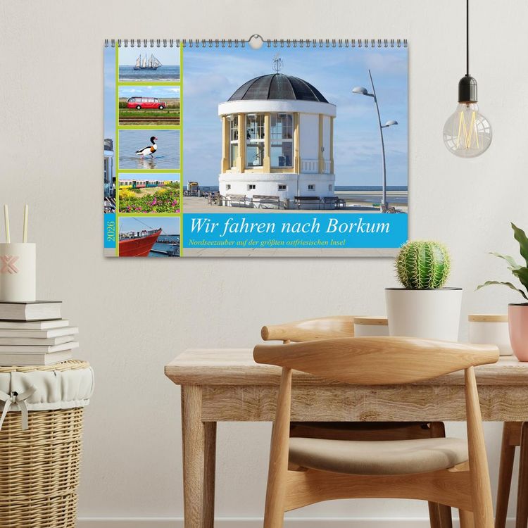Produktbild: Wir fahren nach Borkum (Wandkalender 2026 DIN A3 quer), CALVENDO Monatskalender