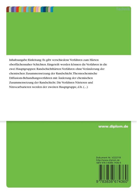 Produktbild: Eigenschaften nitrierter/nitrocarburierter Bauteile und deren Beeinflussung durch Prozessf&uuml;hrung