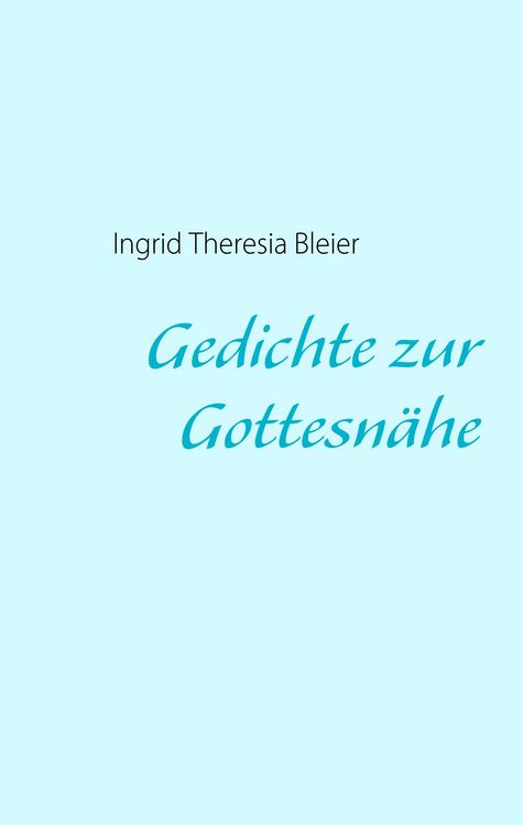 Produktbild: Gedichte zur Gottesn&auml;he