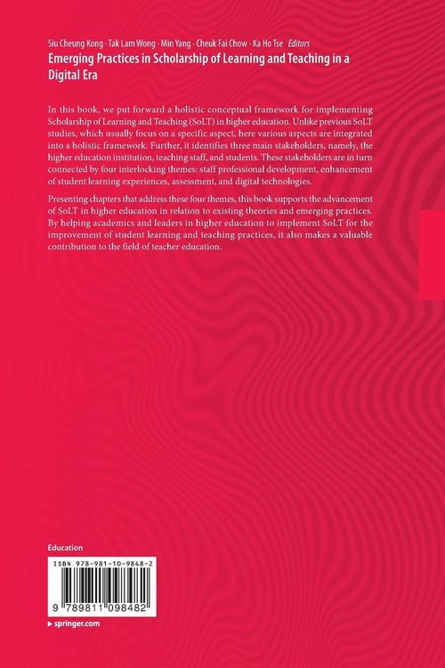 Produktbild: Emerging Practices in Scholarship of Learning and Teaching in a Digital Era