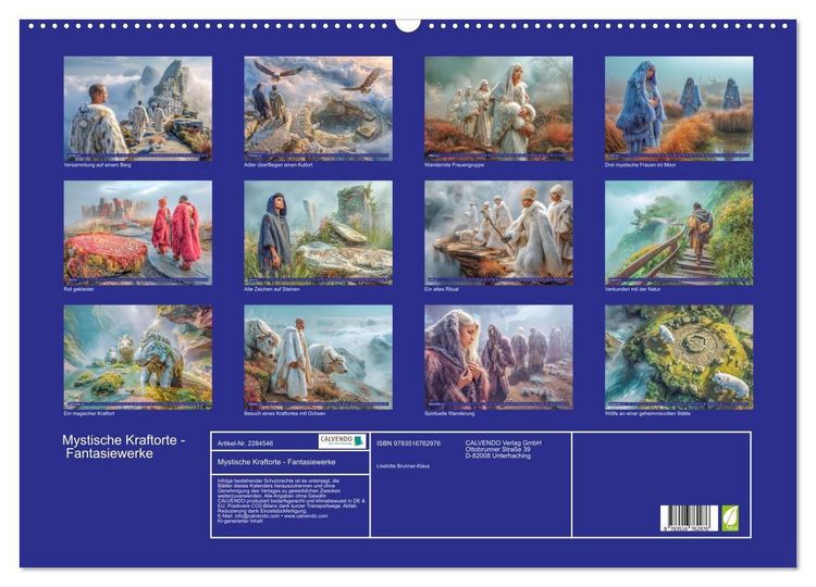 Produktbild: Mystische Kraftorte - Fantasiewerke (Wandkalender 2027 DIN A2 quer), CALVENDO Monatskalender