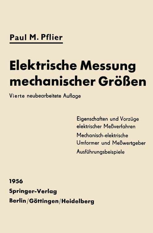 Produktbild: Elektrische Messung mechanischer Gr&ouml;&szlig;en