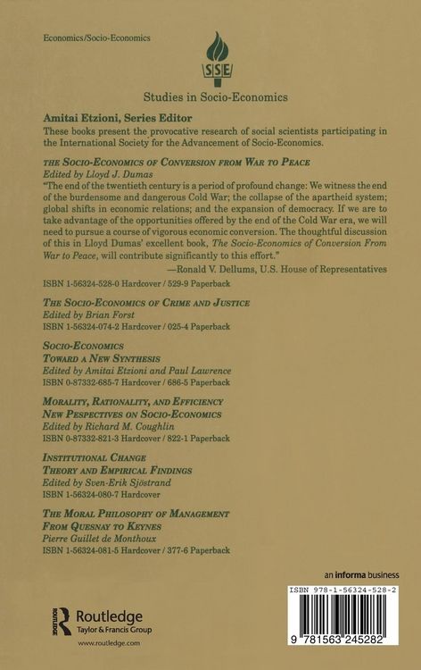 Produktbild: The Socio-economics of Conversion from War to Peace