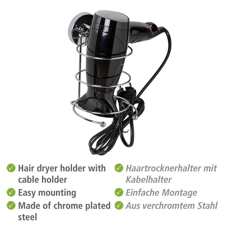 Produktbild: Vacuum-Loc&reg; Haartrocknerhalter Mod. Milazzo, Befestigen ohne bohren