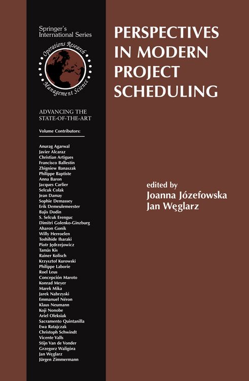 Produktbild: Perspectives in Modern Project Scheduling