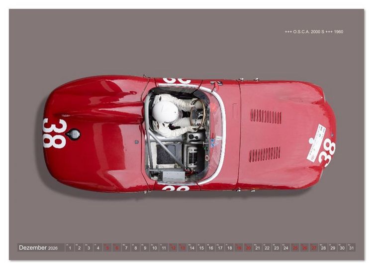 Produktbild: Two-Seater Racing Cars 1950-1960 (Wandkalender 2026 DIN A2 quer), CALVENDO Monatskalender