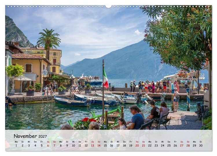 Produktbild: Limone sul Garda - Traumhaftes St&auml;dtchen am Gardasee (hochwertiger Premium Wandkalender 2027 DIN A2 quer), Kunstdruck in Hochglanz