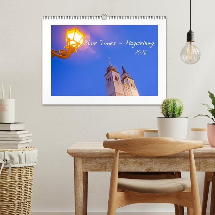 Produktbild: Blue Times - Magdeburg (Wandkalender 2026 DIN A3 quer), CALVENDO Monatskalender