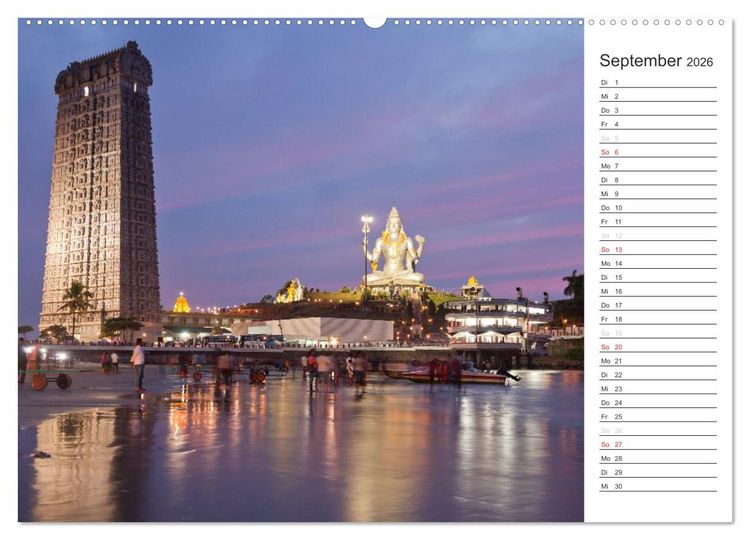 Produktbild: Farbenfrohes aus Indien (hochwertiger Premium Wandkalender 2026 DIN A2 quer), Kunstdruck in Hochglanz