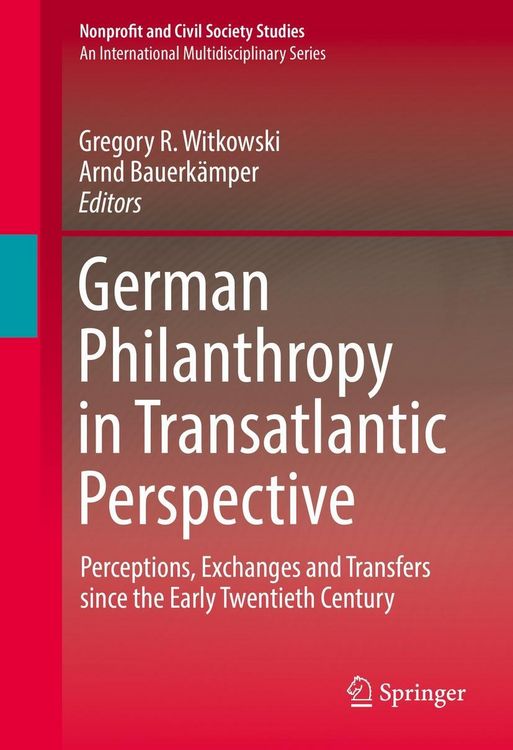 Produktbild: German Philanthropy in Transatlantic Perspective