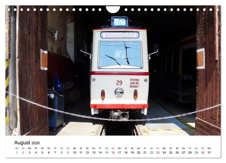 Produktbild: Naumburgs historische Stra&szlig;enbahn (Wandkalender 2026 DIN A4 quer), CALVENDO Monatskalender