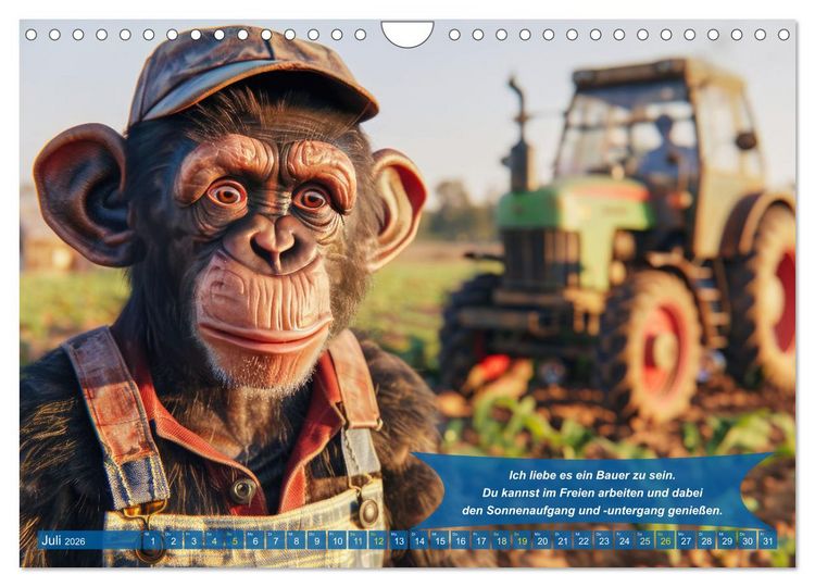 Produktbild: Der tierisch lustige Bauern-Kalender (Wandkalender 2026 DIN A4 quer), CALVENDO Monatskalender