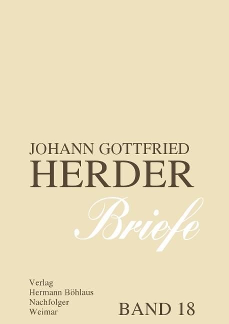 Produktbild: Johann Gottfried Herder. Briefe.