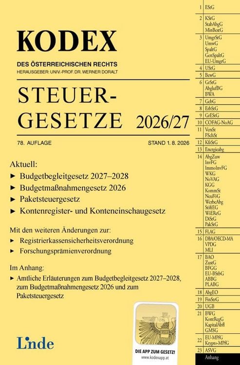 Produktbild: KODEX Steuergesetze 2026/27