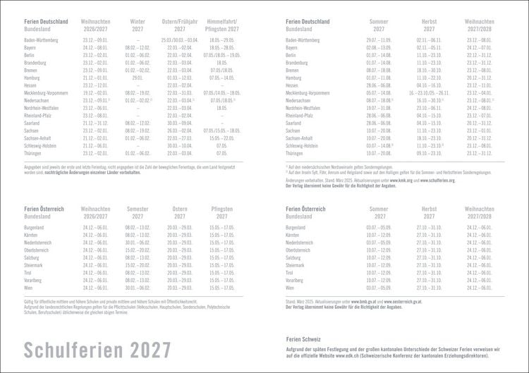 Produktbild: times&more Kalenderbuch schwarz 2027